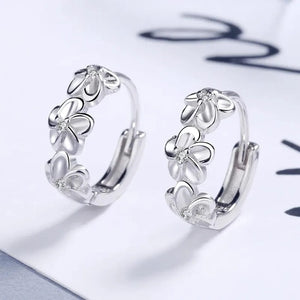 Planet Gates Top Sale 925 Sterling Silver Needle Earrings for Women's Wedding Fashion High Quality Jewelry Crystal Zircon Flower Cute Stud