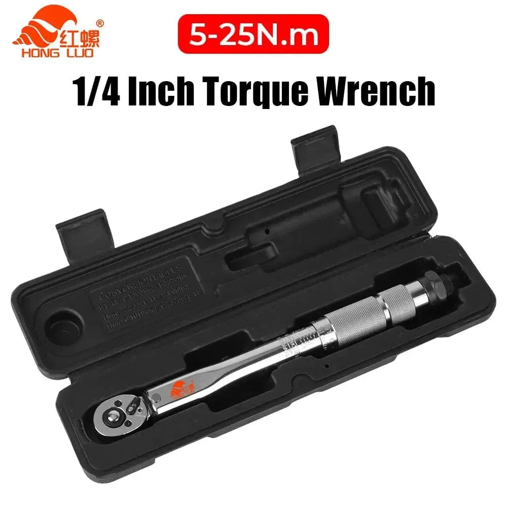 Planet Gates Torque wrench / 800g 5-25N.m Micrometer Car Motorbike Disassembly Tool Professional Adjustable Torque Wrench 1/4'' Drive Spanner Hand Tool 3/8Adapter