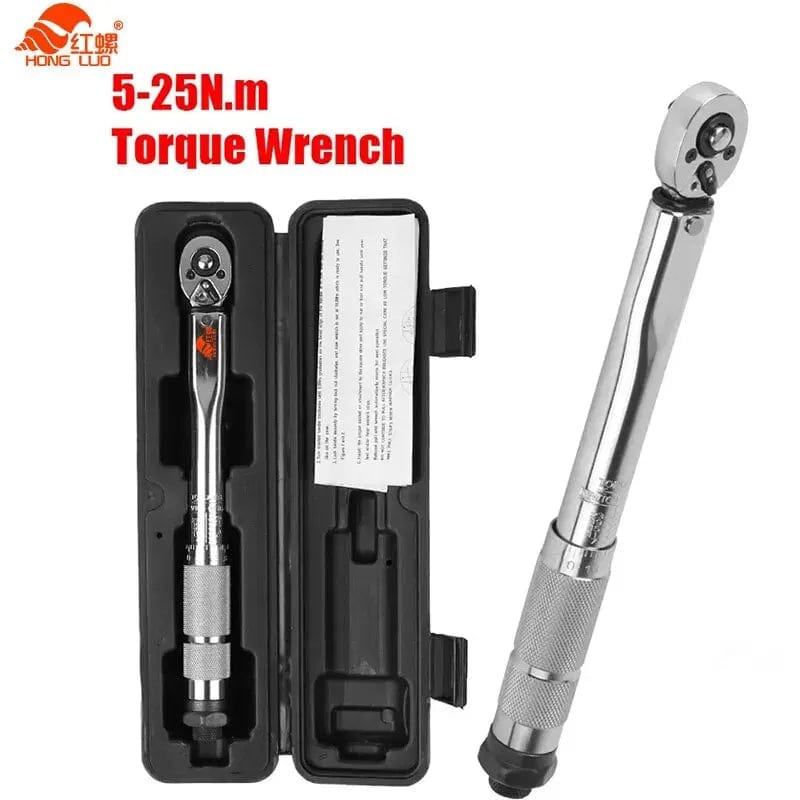 Planet Gates Torque wrench / 800g 5-25N.m Micrometer Car Motorbike Disassembly Tool Professional Adjustable Torque Wrench 1/4'' Drive Spanner Hand Tool 3/8Adapter