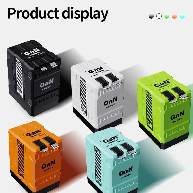 Planet Gates Total 20W USB C Charger GaN Fast Charging Wall Charger For iPhone Samsung Xiaomi Quick Charge EU/US Plug Phone Charger Adapter