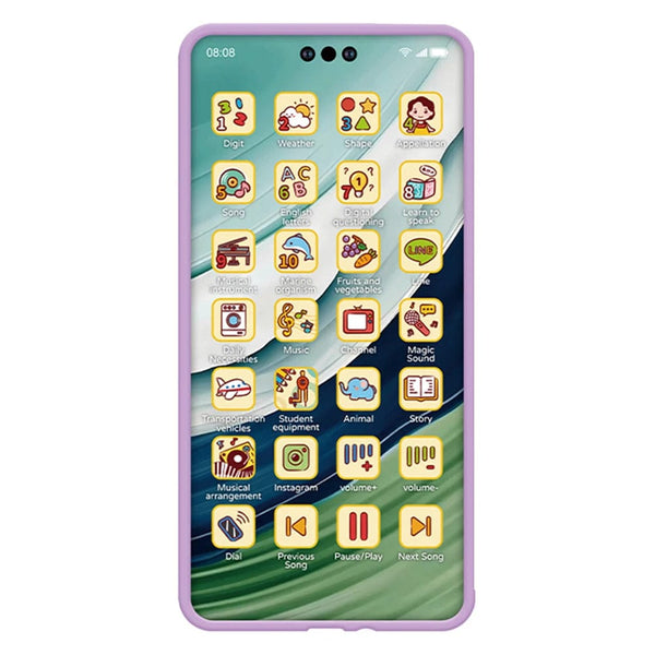 Planet Gates Toy Cell Phone Educational Toys Cellphone Baby Kid Educational Toy Phone Mobile Phone Model Toy for Children Birthday Xmas Gift