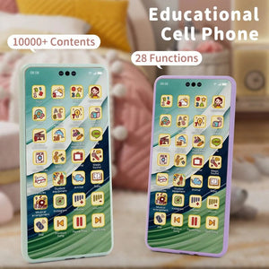 Planet Gates Toy Cell Phone Educational Toys Cellphone Baby Kid Educational Toy Phone Mobile Phone Model Toy for Children Birthday Xmas Gift