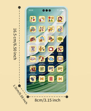 Planet Gates Toy Cell Phone Educational Toys Cellphone Baby Kid Educational Toy Phone Mobile Phone Model Toy for Children Birthday Xmas Gift