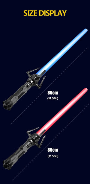 Planet Gates Toy Laser Sword Red and Blue Double Sword Retractable Two In One Lightsaber Jedi Cosplay WeaponMartial Arts Performance Children