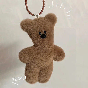 Planet Gates toy onesize Soft Teddy Bear Keychain Pendant Cartoon Cute Plush Doll Toy Kawaii Soft Stuffed Bag Charms Decorations For Children Gift 1PC