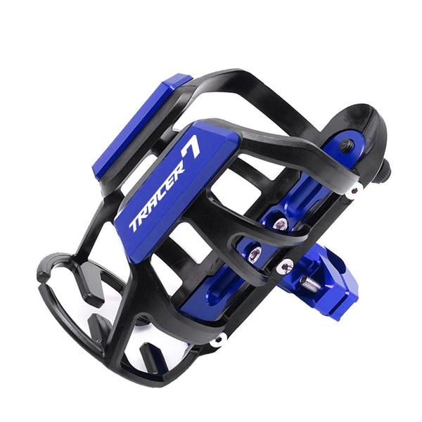 Planet Gates Tracer7 Blue For Yamaha Tracer 700 900 700Gt 900Gt 7GT 9GT 7 9 GT Tracer9 Tracer7 Motorcycle CNC Beverage Water Bottle Drink Cup Holder Mount