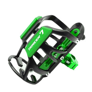 Planet Gates Tracer7 Green For Yamaha Tracer 700 900 700Gt 900Gt 7GT 9GT 7 9 GT Tracer9 Tracer7 Motorcycle CNC Beverage Water Bottle Drink Cup Holder Mount