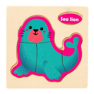 Planet Gates Train Baby Wooden Toys Intelligence 3D Puzzle Cartoon Jigsaw Puzzle Kids Early Learning Educational Toys for Children Montessori Games