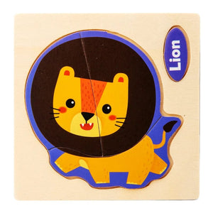 Planet Gates Train Baby Wooden Toys Intelligence 3D Puzzle Cartoon Jigsaw Puzzle Kids Early Learning Educational Toys for Children Montessori Games