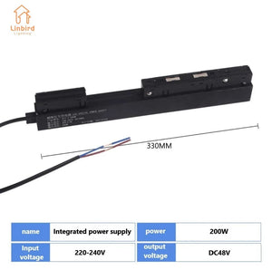 Planet Gates Transformer 200w / ZIGBEE Smart Magnetic Track Rail Light System Modern Flexible Fixture LED Spotlight DC48V Ceiling Indoor Light Smart Home Lamp Living