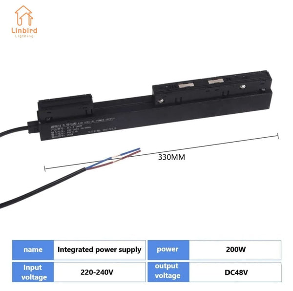 Planet Gates Transformer 200w / ZIGBEE Smart Magnetic Track Rail Light System Modern Flexible Fixture LED Spotlight DC48V Ceiling Indoor Light Smart Home Lamp Living