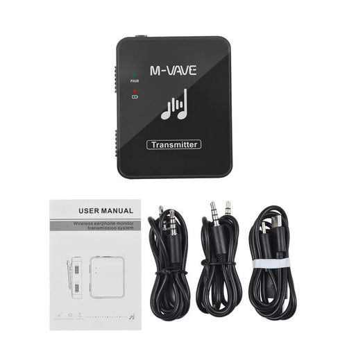 Planet Gates Transmitter M-VAVE WP-10 2.4GHz Wireless Earphone Monitor Transmission System Rechargeable Transmitter & Receiver Stereo Mono Recording
