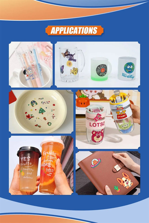 Planet Gates Transparent 10PCS 100% Transparent A4 Waterproof Transparent Printable Vinyl Sticker Paper for Inkjet Printer Clear Vinyl Label Copy Paper