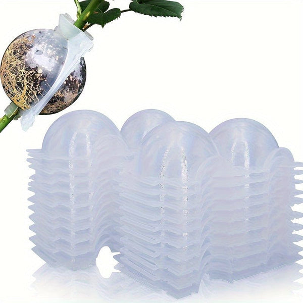 Planet Gates Transparent / 10pcs 10pcs Plant High-pressure Propagation Box Cutting Grafting Rooting Box Tree High-altitude Pressure Branch Rooting Propagation Ball Propagator