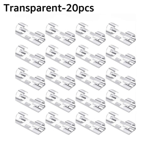 Planet Gates Transparent-20pcs Untoom Cable Organizer Clips Desktop Wall USB Cable Management Wire Winder Manager PC Cable Cellphone Charging Data Line Winder