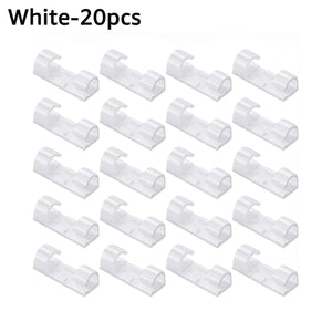 Planet Gates Transparent-20pcs Untoom Cable Organizer Clips Desktop Wall USB Cable Management Wire Winder Manager PC Cable Cellphone Charging Data Line Winder