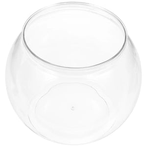 Planet Gates Transparent / 22X22X18CM Plastic Fish Tank Ornamental Small Bowl Home Goldfish Decorative Vase Clear Keeper Storage Pot Round Aquarium Office