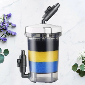 Planet Gates Transparent / 29X16X16CM Front Grass Cylinder Filter Fish Tank Aquarium Equipment Water Pump Submersible