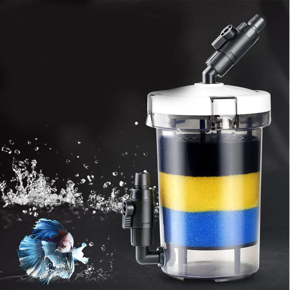 Planet Gates Transparent / 29X16X16CM Front Grass Cylinder Filter Fish Tank Aquarium Equipment Water Pump Submersible