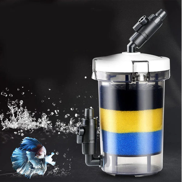 Planet Gates Transparent / 29X16X16CM Front Grass Cylinder Filter Fish Tank Aquarium Equipment Water Pump Submersible