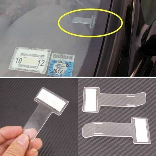 Planet Gates Transparent / 2pcs 2pcs Car Styling Parking Ticket Clips, Auto Fastener Card Bill Holder Windshield Organizer Stickers