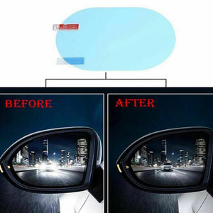 Planet Gates Transparent 2pcs Car Anti-Rain Clear Film Rear Lenses Protection Nozzle Waterproof Film Car Sticker Fittings95x135mm (3.74*5.3inches)