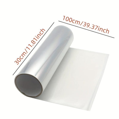 Planet Gates Transparent 30cmX100cm Transparent Car Shaped Headlights And Tail Lights Vinyl Tint Sticker Light Film Set