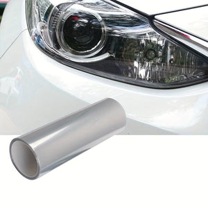 Planet Gates Transparent 30cmX100cm Transparent Car Shaped Headlights And Tail Lights Vinyl Tint Sticker Light Film Set