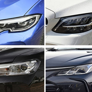 Planet Gates Transparent 30cmX100cm Transparent Car Shaped Headlights And Tail Lights Vinyl Tint Sticker Light Film Set