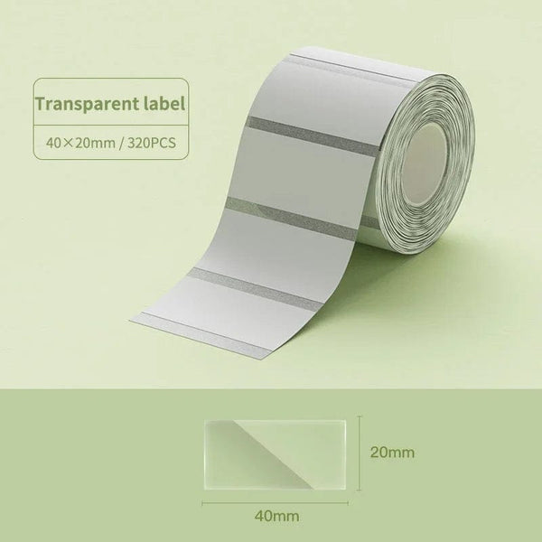 Planet Gates transparent 40x20 / CHINA Niimbot B21/B1/B3S Thermal Label Sticker Paper Printable White 20-50mm Width Clothing Tag Commodity Price Food Self-Adhesive