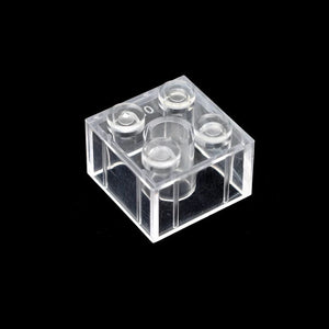 Planet Gates Transparent Blue 60pcs DIY Building Blocks Thick Figures Bricks 2x2 Dots Educational Creative Size Compatible With 3003 Plastic Toys for Children