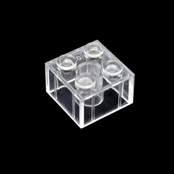 Planet Gates Transparent Blue 60pcs DIY Building Blocks Thick Figures Bricks 2x2 Dots Educational Creative Size Compatible With 3003 Plastic Toys for Children