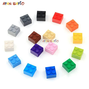 Planet Gates Transparent Blue 60pcs DIY Building Blocks Thick Figures Bricks 2x2 Dots Educational Creative Size Compatible With 3003 Plastic Toys for Children