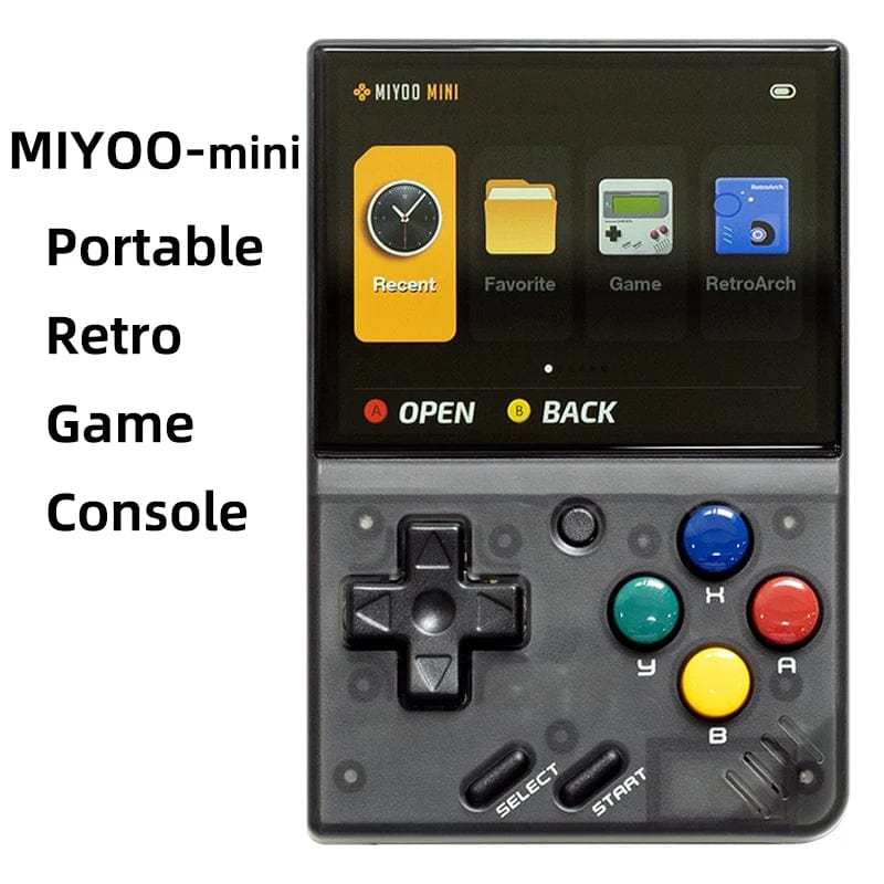 Planet Gates Transparent Blue / CHINA MIYOO MINI V4 PortableRetro Handheld Game Console 2.8Inch IPS Screen Video Game Consoles Linux System Classic Gaming Emulator