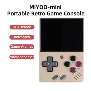 Planet Gates Transparent Blue / CHINA MIYOO MINI V4 PortableRetro Handheld Game Console 2.8Inch IPS Screen Video Game Consoles Linux System Classic Gaming Emulator