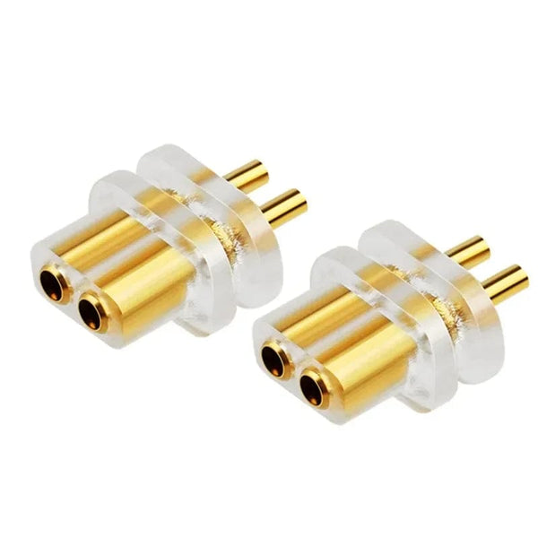 Planet Gates Transparent Convex / 1 Pair 2 Pin 0.7mm 0.8mm Male Flat Convex Concave Double Needle 0.78mm Connector Female Socket Headphone Plug Consumer Electronics
