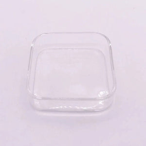 Planet Gates Transparent Square 6cm Aquarium Fish Tank Shrimp Food Feeding Glass Feeder Floating Bottom Feeder Fish Shrimp Food Bowl