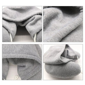 Planet Gates Travel Pillow Hooded U-Shaped Pillow Cushion Car Office Airplane Head Rest Neck Pillow Travel Pillow Accessories