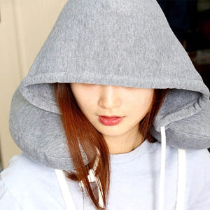 Planet Gates Travel Pillow Hooded U-Shaped Pillow Cushion Car Office Airplane Head Rest Neck Pillow Travel Pillow Accessories