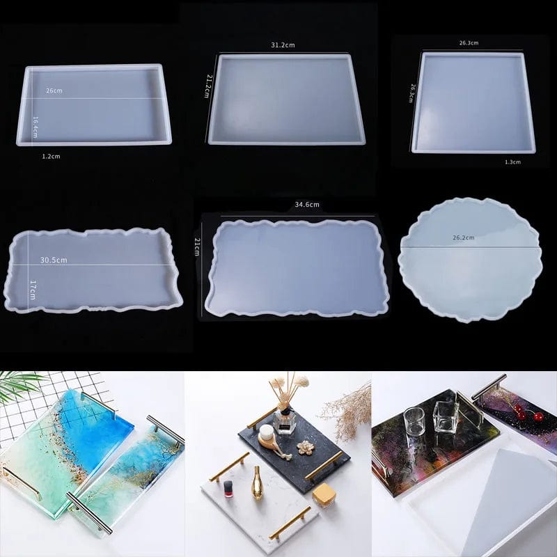 Planet Gates Tray Silicone Mold DIY Resin Mold Crystal Epoxy Silicone Mold Fruit Disc Tea Plate Tabletop Coaster Making Molds Tool