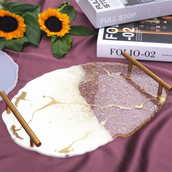 Planet Gates Tray Silicone Mold DIY Resin Mold Crystal Epoxy Silicone Mold Fruit Disc Tea Plate Tabletop Coaster Making Molds Tool