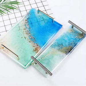 Planet Gates Tray Silicone Mold DIY Resin Mold Crystal Epoxy Silicone Mold Fruit Disc Tea Plate Tabletop Coaster Making Molds Tool