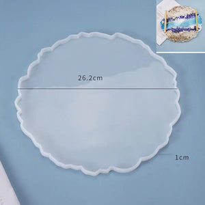 Planet Gates Tray Silicone Mold DIY Resin Mold Crystal Epoxy Silicone Mold Fruit Disc Tea Plate Tabletop Coaster Making Molds Tool