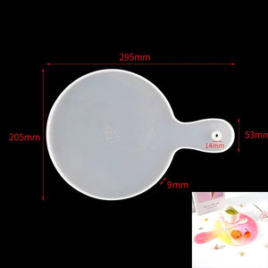 Planet Gates Tray Silicone Mold DIY Resin Mold Crystal Epoxy Silicone Mold Fruit Disc Tea Plate Tabletop Coaster Making Molds Tool
