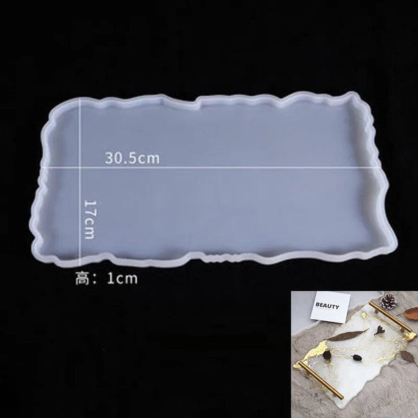 Planet Gates Tray Silicone Mold DIY Resin Mold Crystal Epoxy Silicone Mold Fruit Disc Tea Plate Tabletop Coaster Making Molds Tool