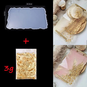 Planet Gates Tray Silicone Mold DIY Resin Mold Crystal Epoxy Silicone Mold Fruit Disc Tea Plate Tabletop Coaster Making Molds Tool