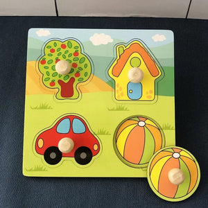 Planet Gates Tree Montessori Baby Wooden Toys 1 2 3 Years Children Hand Grab Board Puzzle Game Toddler Fine Motor Skills Educational Toys for Kids