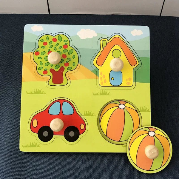 Planet Gates Tree Montessori Baby Wooden Toys 1 2 3 Years Children Hand Grab Board Puzzle Game Toddler Fine Motor Skills Educational Toys for Kids