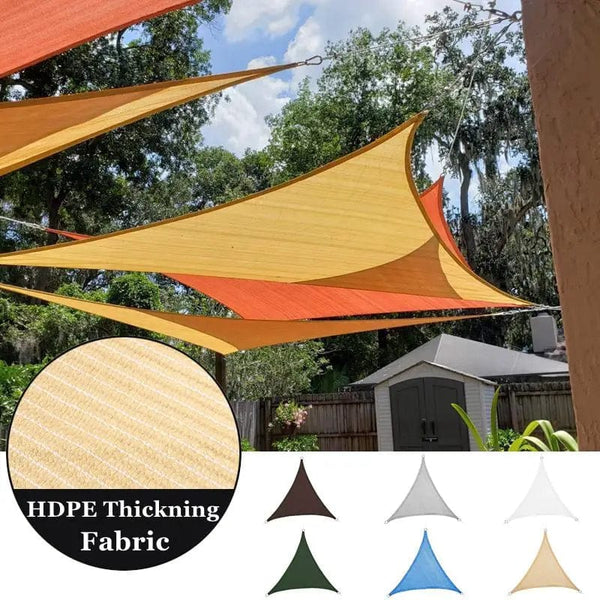 Planet Gates Triangle Sunshade Sail Anti-UV HDPE Fabric Garden Plant Cover Gazebo Shading Net Swimming Pool Outdoor Patio Shade Cloth