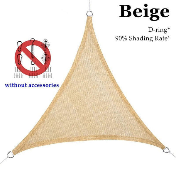 Planet Gates Triangle Sunshade Sail Anti-UV HDPE Fabric Garden Plant Cover Gazebo Shading Net Swimming Pool Outdoor Patio Shade Cloth